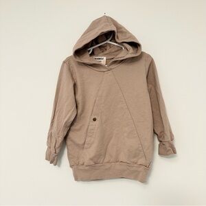 Go Gently Nation Boys' 3T Mountain Top Hoodie in Fawn Beige Los Angeles Boutique